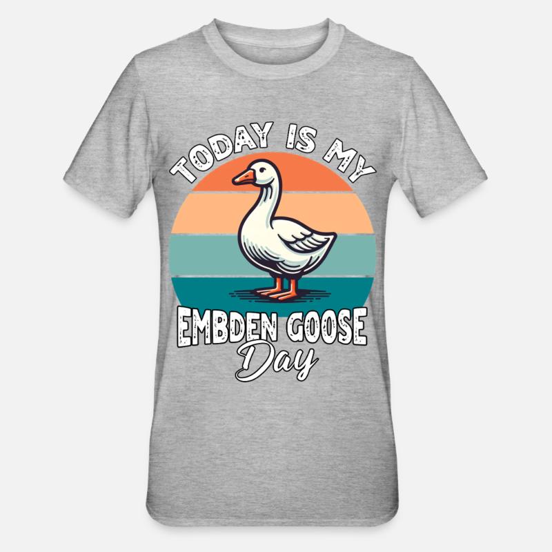 Emdengans Embden Goose - T-shirt polycoton Unisexe - gris chiné