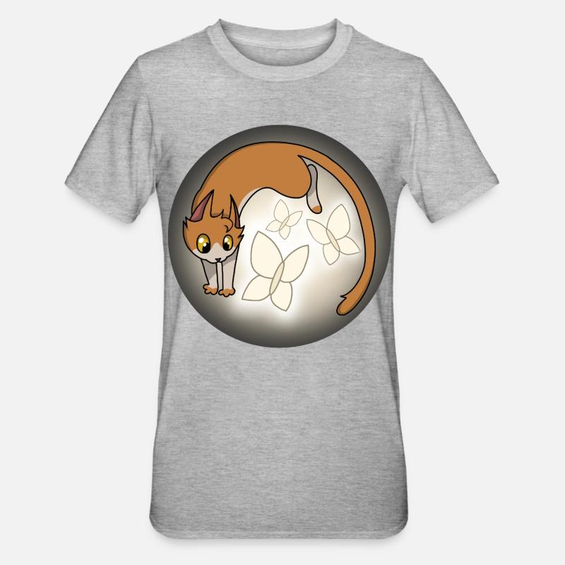 Moustaches de lumière - T-shirt polycoton Unisexe - gris chiné