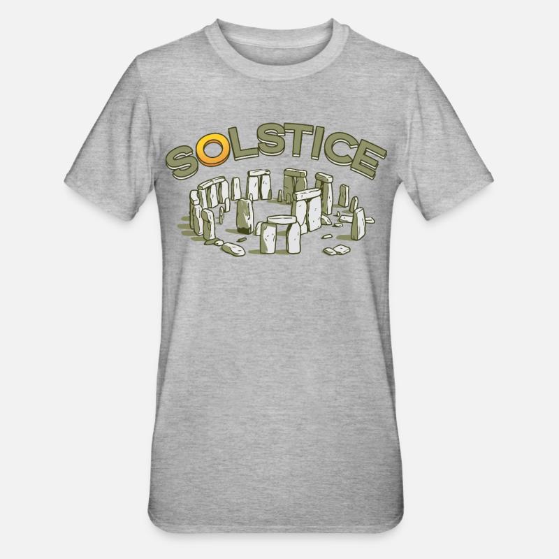 Litha Pagan Summer Solstice Midsummer Midsommar - Unisex Polycotton T-Shirt - heather grey