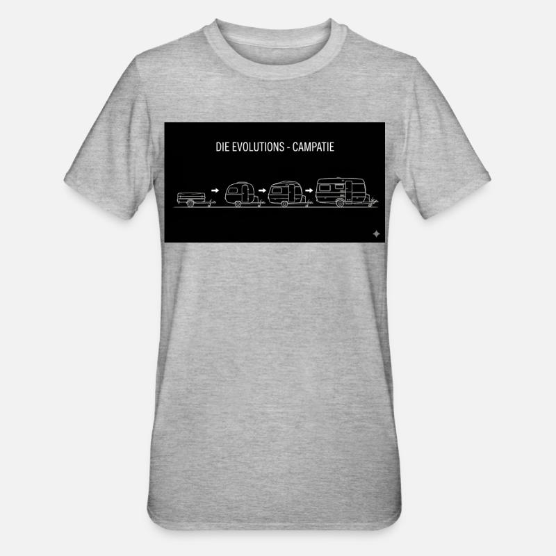 Les évolutions campatie - T-shirt polycoton Unisexe - gris chiné