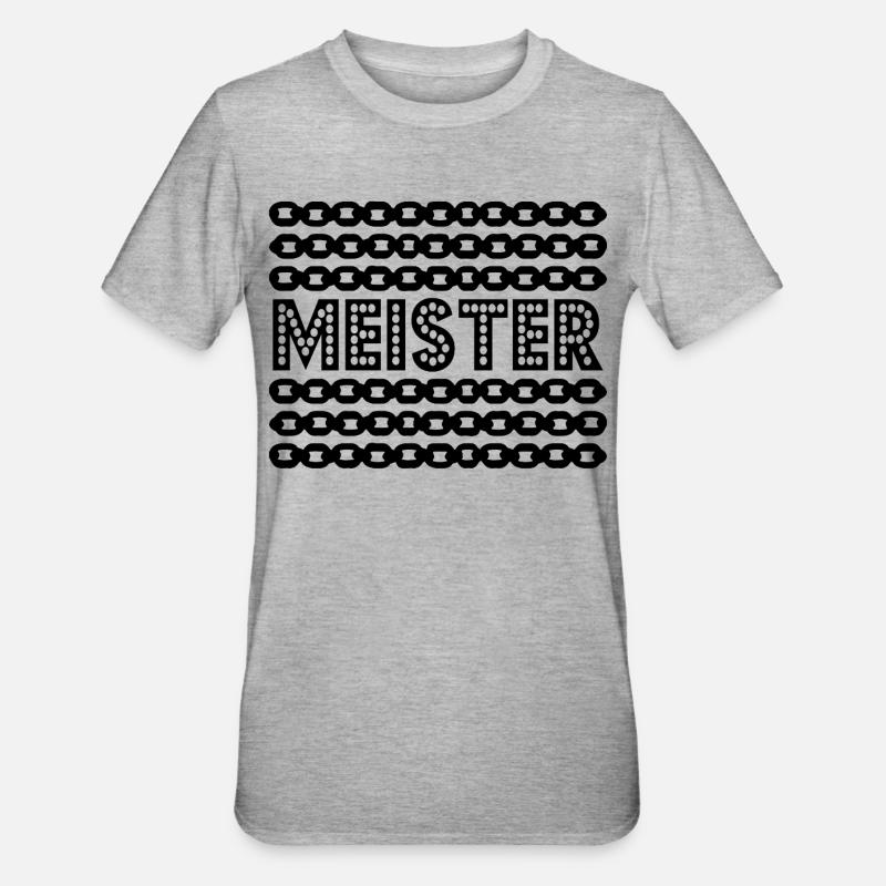 Master Degree Master Chains - Unisex Polycotton T-Shirt - heather grey