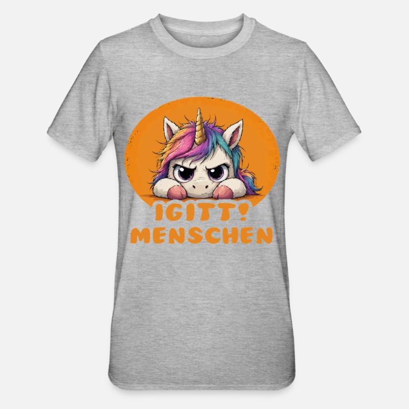 131 - Unisex Polycotton T-Shirt - Grau meliert
