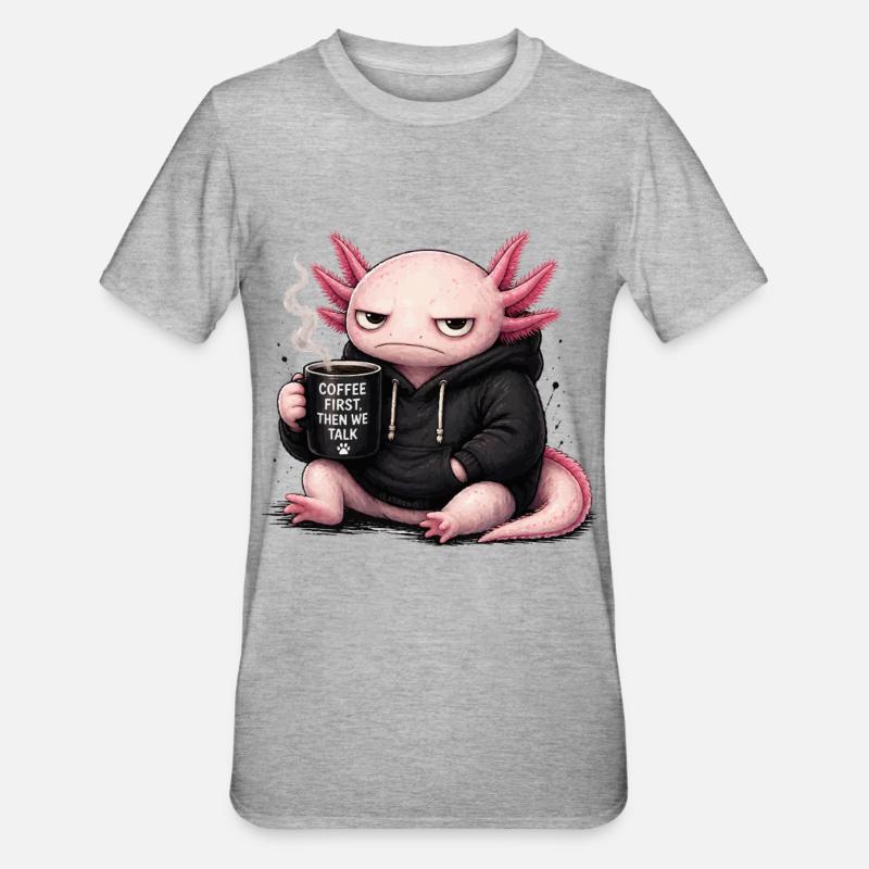 Sweat à capuche Coffee Dragon Pull - T-shirt polycoton Unisexe - gris chiné