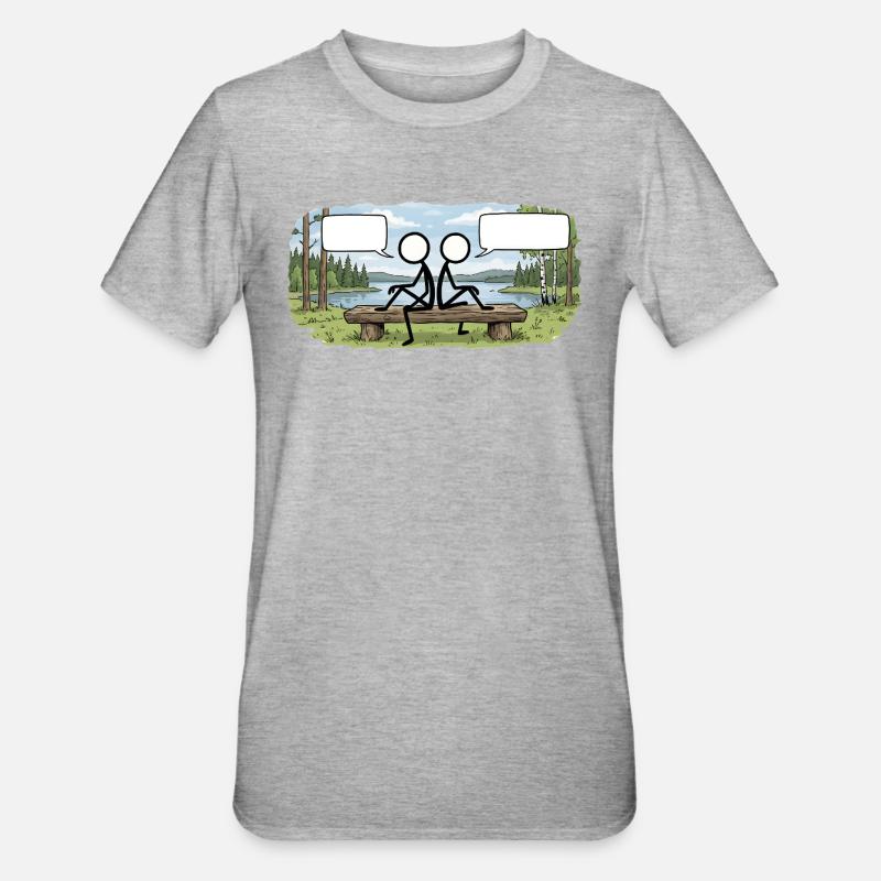 Savo Guys Duo 1 Par Nature - T-shirt polycoton Unisexe - gris chiné