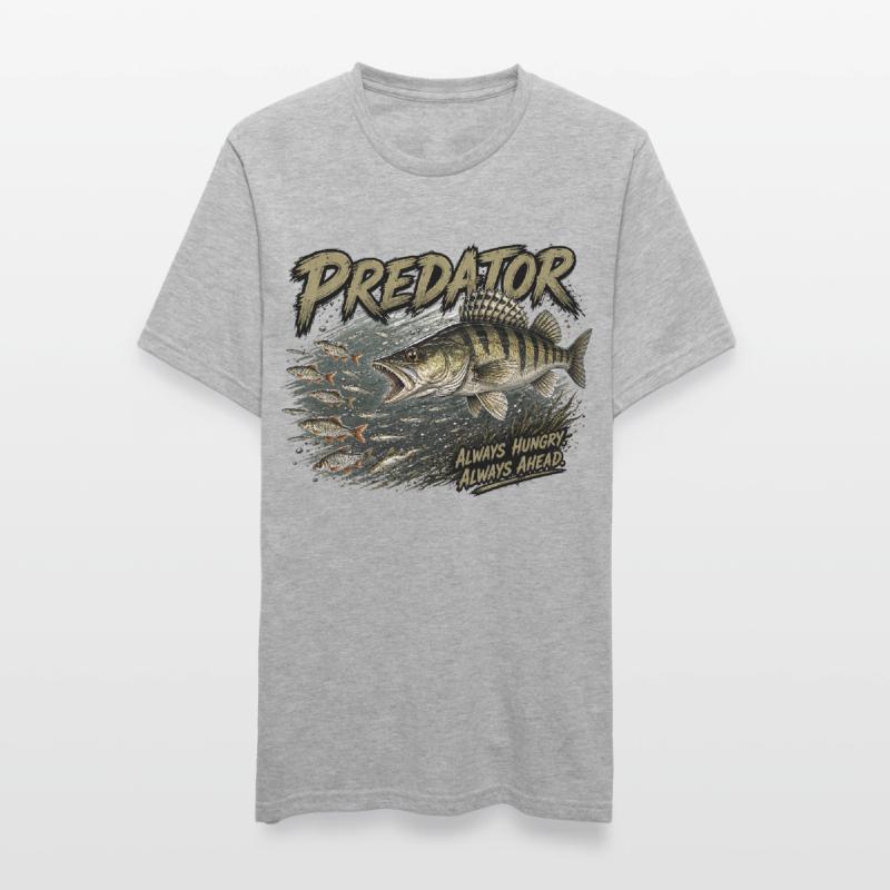 Conception d’attaque du zander à pêche à prédateurs T-shirt polycoton Unisexe
