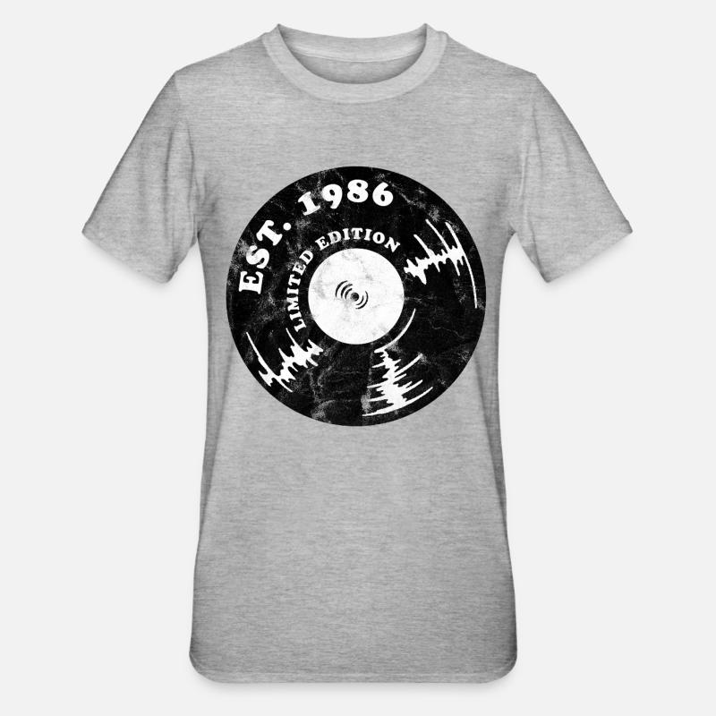 Millésime 1986 - T-shirt polycoton Unisexe - gris chiné