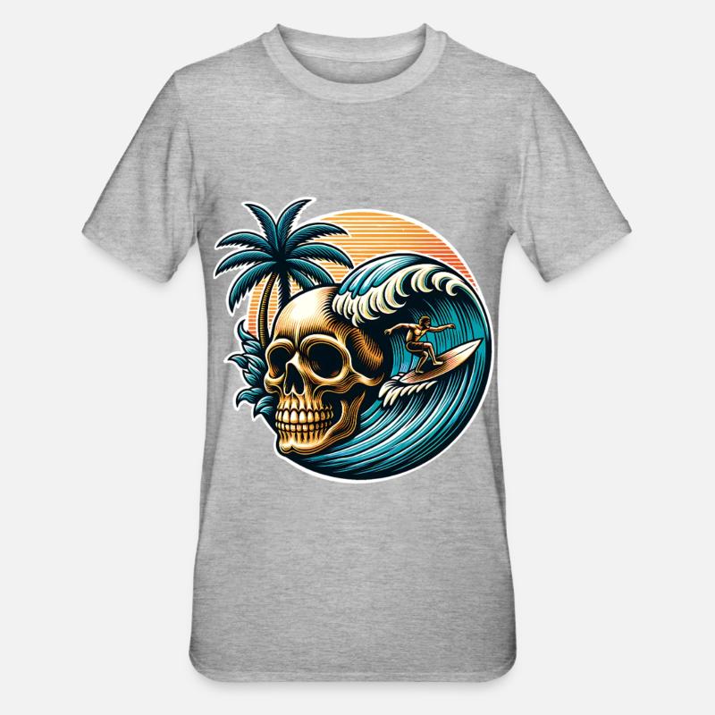 Surfer - T-shirt polycoton Unisexe - gris chiné