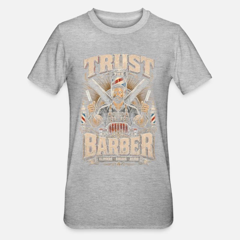 Barber Barbier Trust Le Barbier - T-shirt polycoton Unisexe - gris chiné