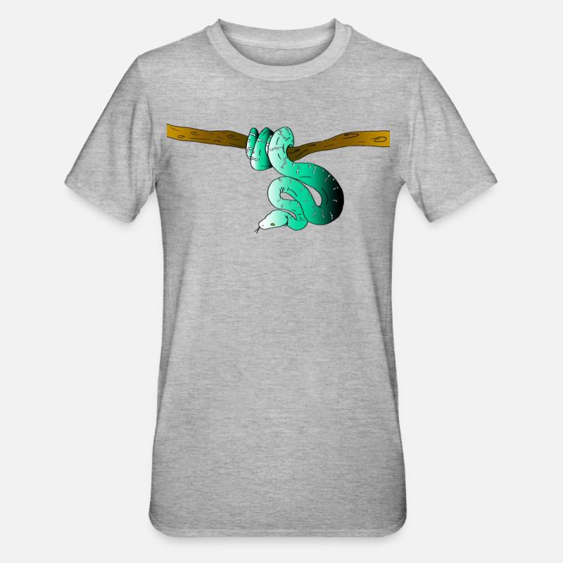Serpent (couleur) - T-shirt polycoton Unisexe - gris chiné