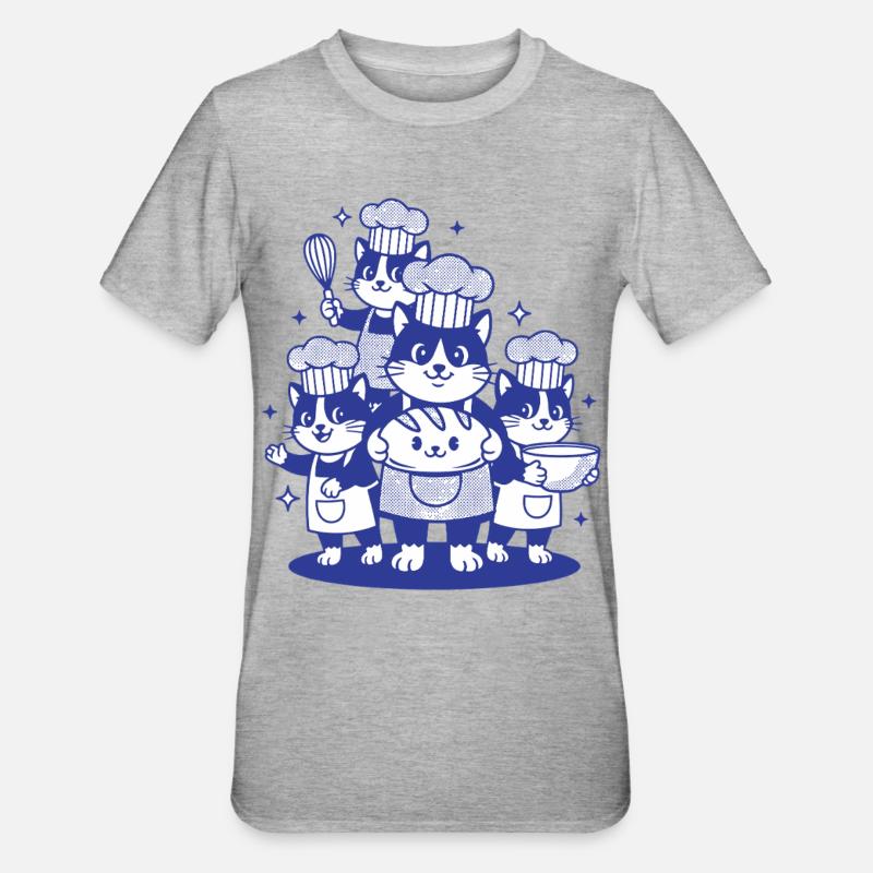 Sauerteigbrot Backbäcker Starter Lokale Ära - Unisex Polycotton T-Shirt - Grau meliert