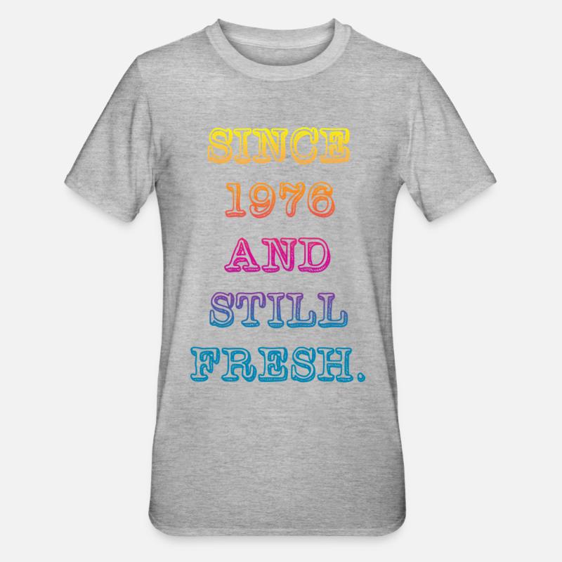 Millésime 1976 - T-shirt polycoton Unisexe - gris chiné