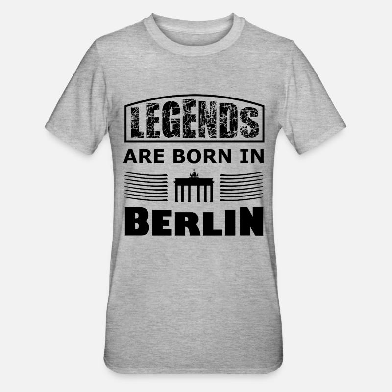 The Berlin Legends - Unisex Polycotton T-Shirt - heather grey