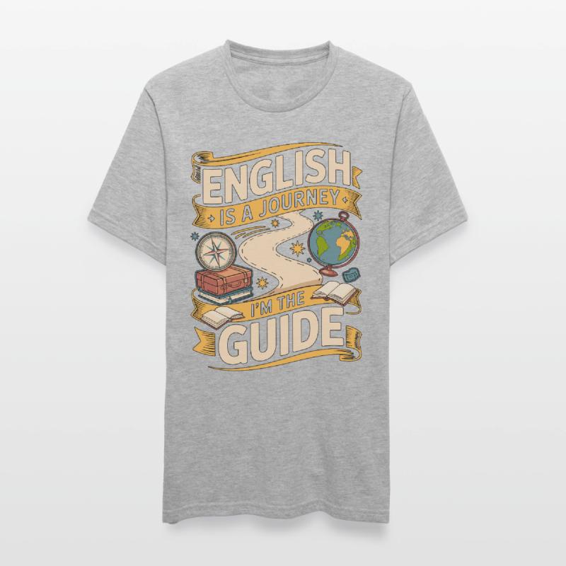 Enseignant d’anglais langue seconde anglais est un parcours Je suis enseignant en langue seconde langue seconde T-shirt polycoton Unisexe