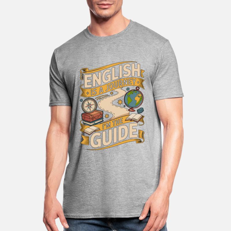 Enseignant d’anglais langue seconde anglais est un parcours Je suis enseignant en langue seconde langue seconde T-shirt polycoton Unisexe