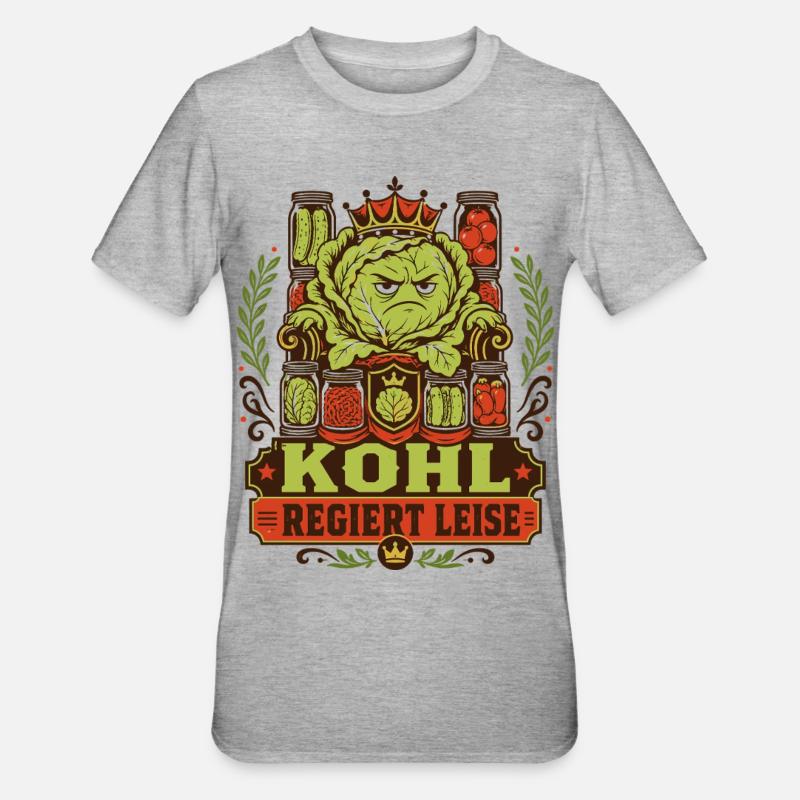 Kohl rules quietly - Unisex Polycotton T-Shirt - heather grey