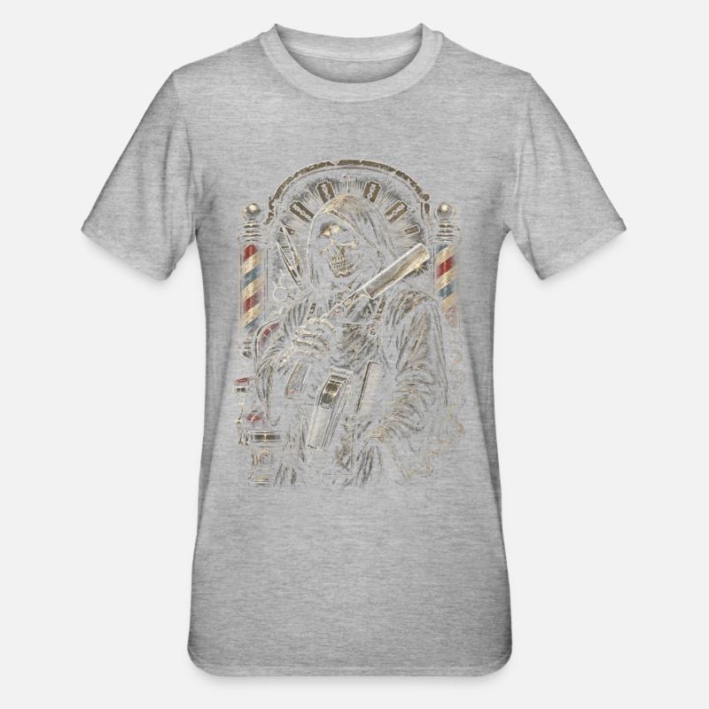 Barber Barbier - T-shirt polycoton Unisexe - gris chiné
