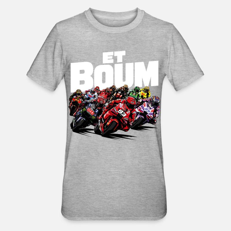ET BOUM - T-shirt polycoton Unisexe - gris chiné