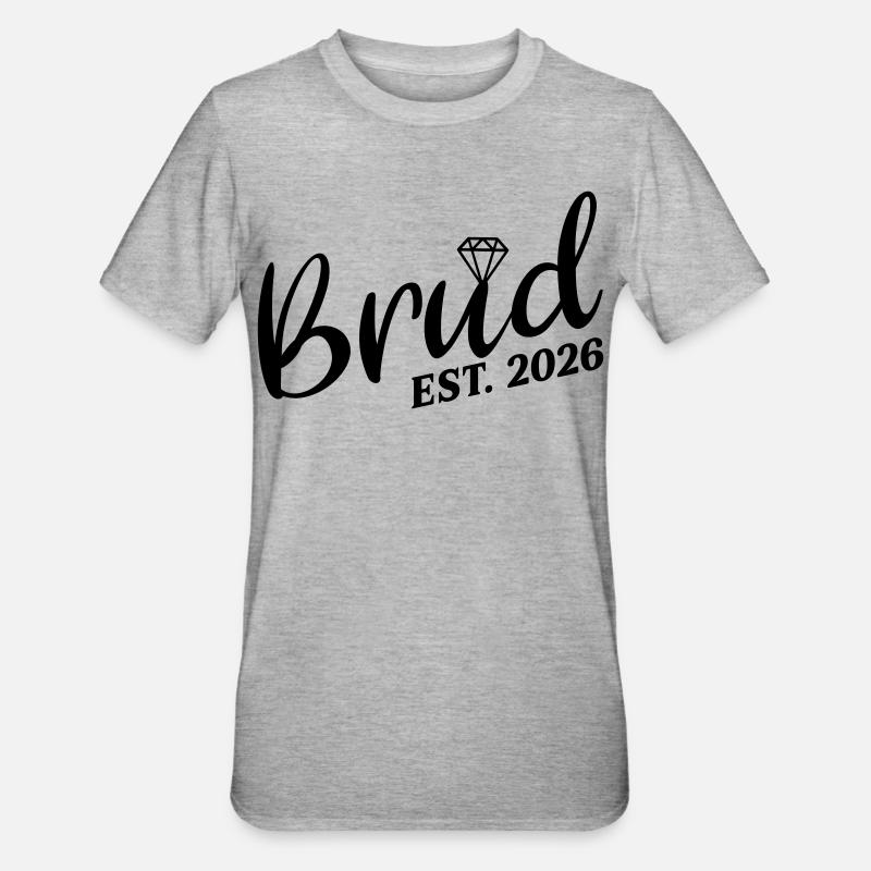 Swedish bride 2026 - Unisex Polycotton T-Shirt - heather grey