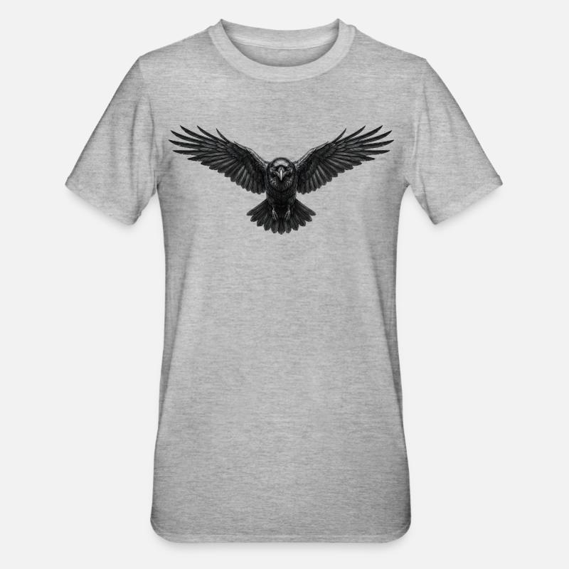Corbeau - T-shirt polycoton Unisexe - gris chiné
