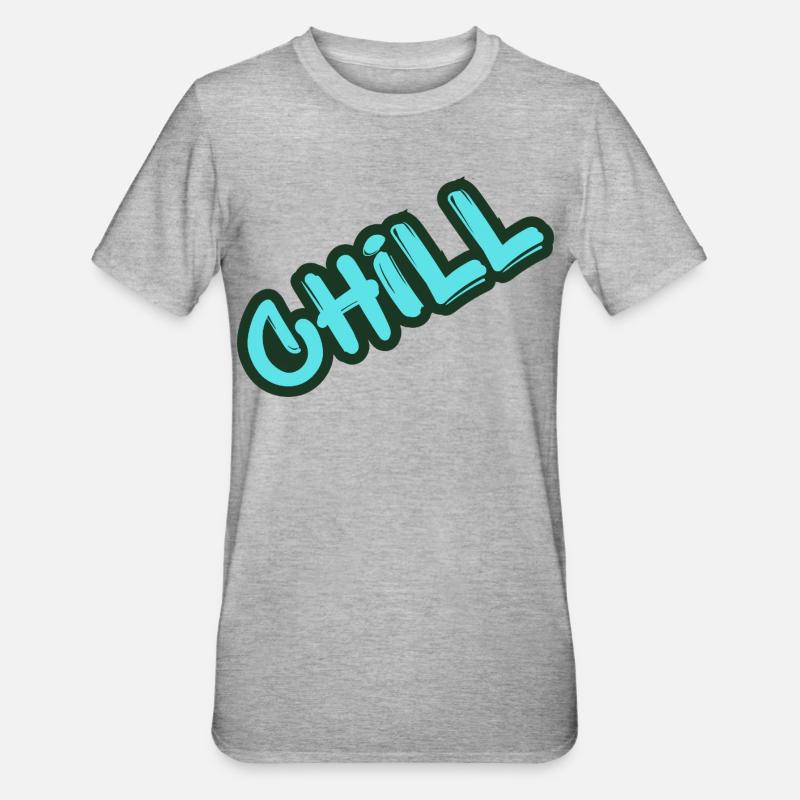 Graffiti néon relaxant - T-shirt polycoton Unisexe - gris chiné