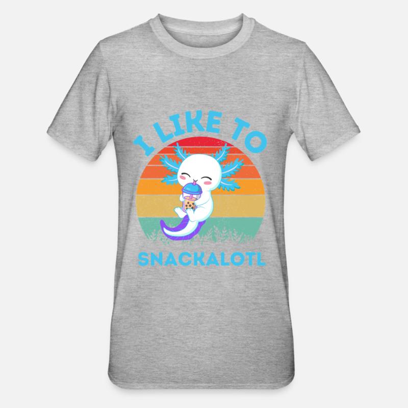 Kawaii Snackheld Bubble Tea - Unisex Polycotton T-Shirt - heather grey