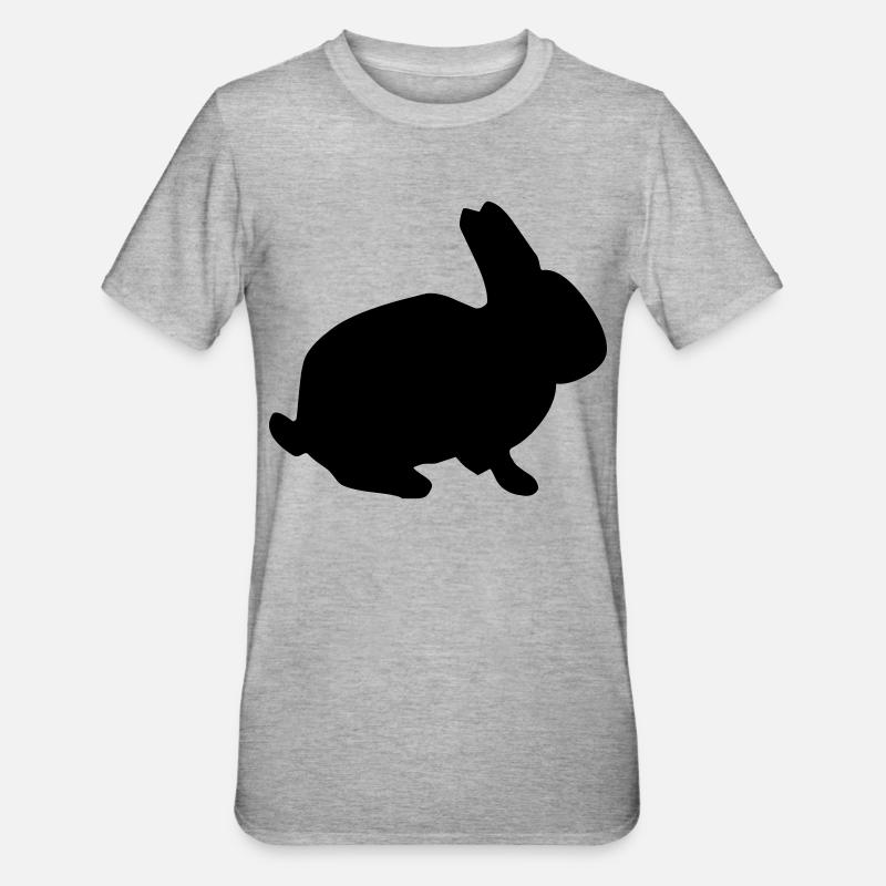 Bunny - Unisex Polycotton T-Shirt - heather grey