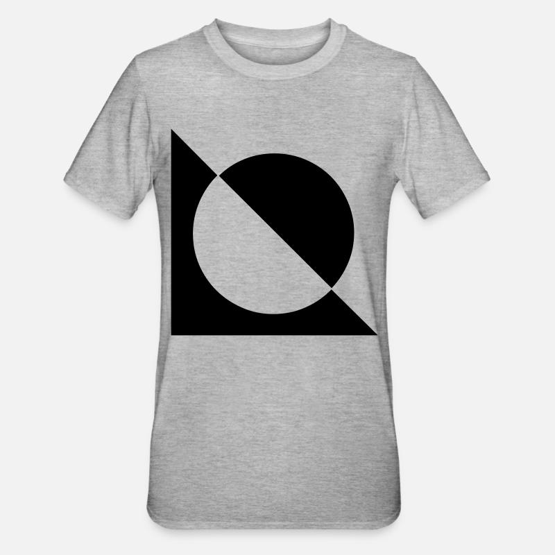 Noir et blanc - T-shirt polycoton Unisexe - gris chiné