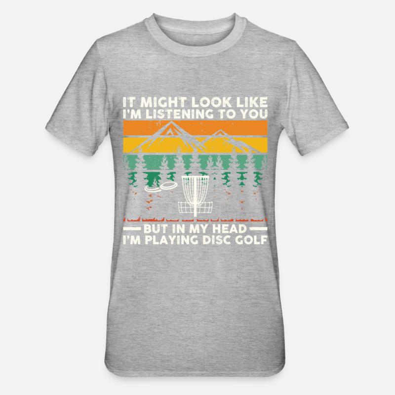 Discgolf | Discgolfer Discgolfer Gift - Unisex Polycotton T-Shirt - heather grey