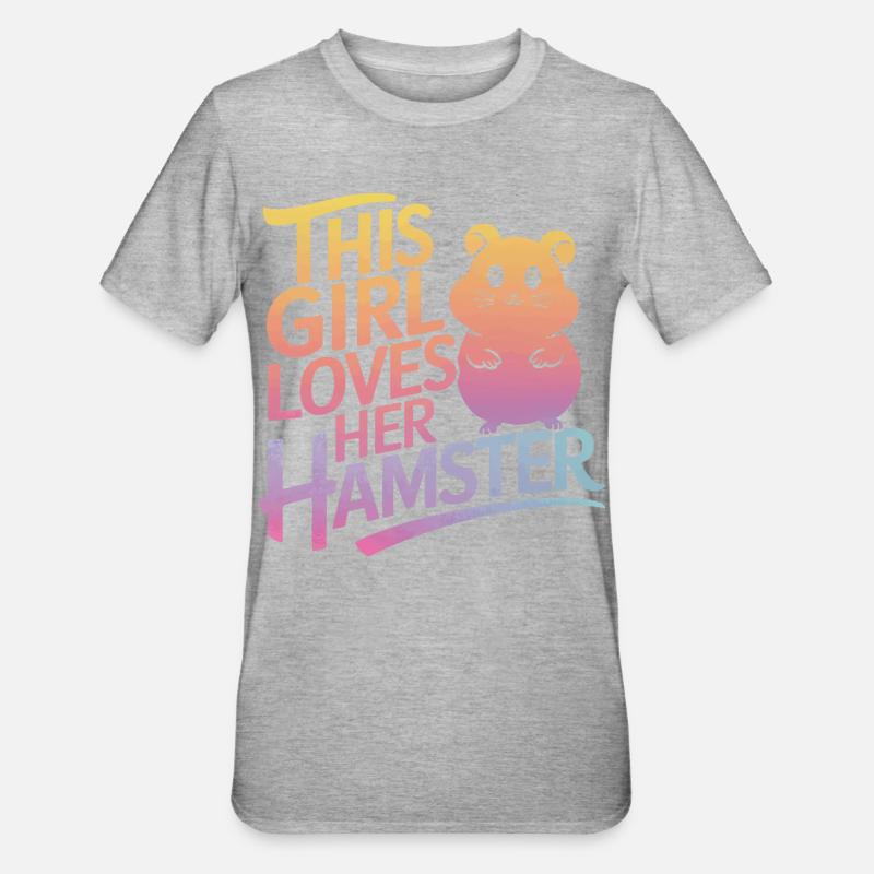 Hamster - T-shirt polycoton Unisexe - gris chiné