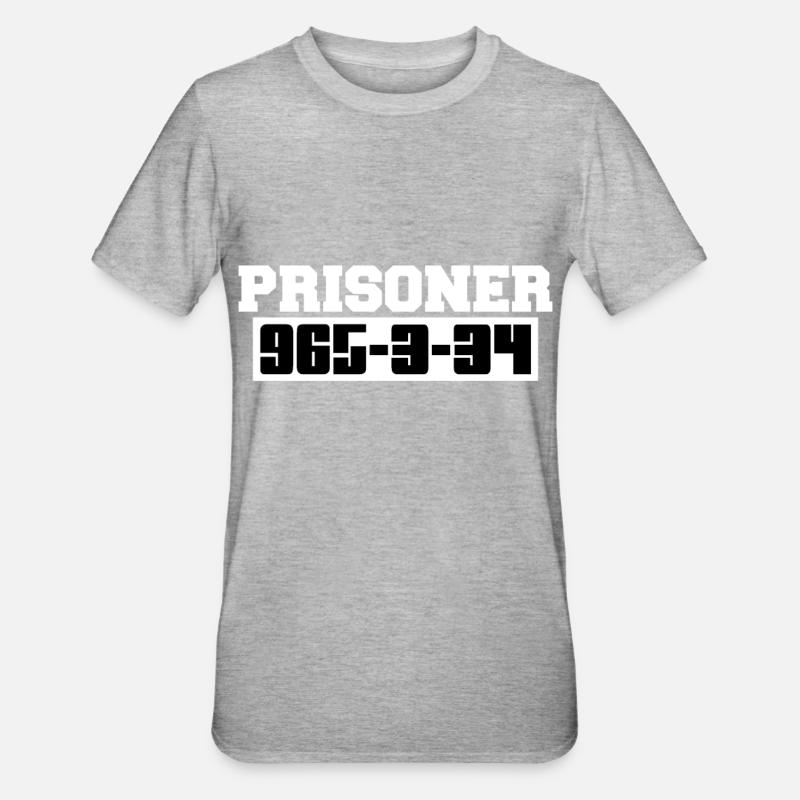 Prisoner nice cool gift - Unisex Polycotton T-Shirt - heather grey