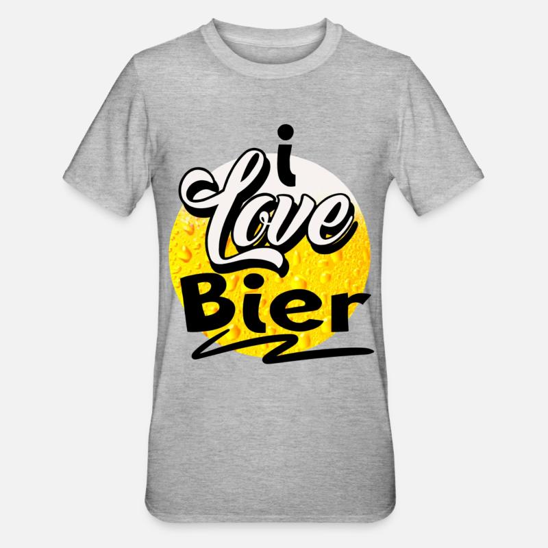 Bière - T-shirt polycoton Unisexe - gris chiné