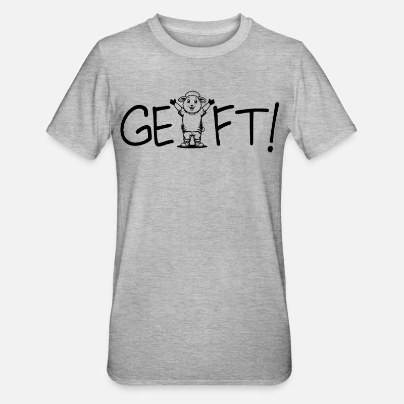 Done! Sheep - Unisex Polycotton T-Shirt - heather grey
