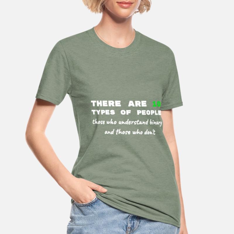 Binary Code Funny Sayings Computer Computer Work Unisex Polycotton T-Shirt