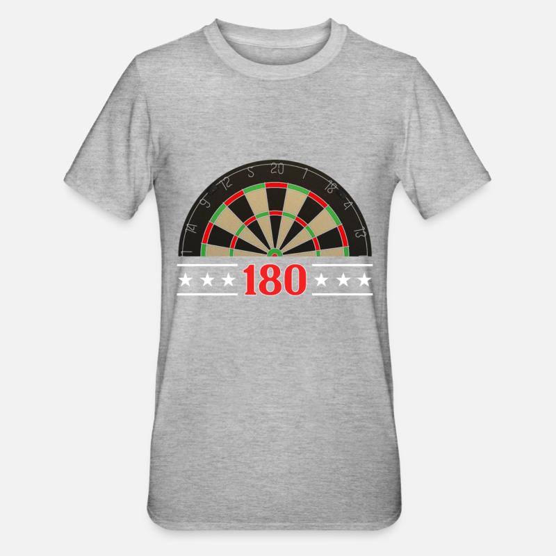 jeu de fléchettes - T-shirt polycoton Unisexe - gris chiné