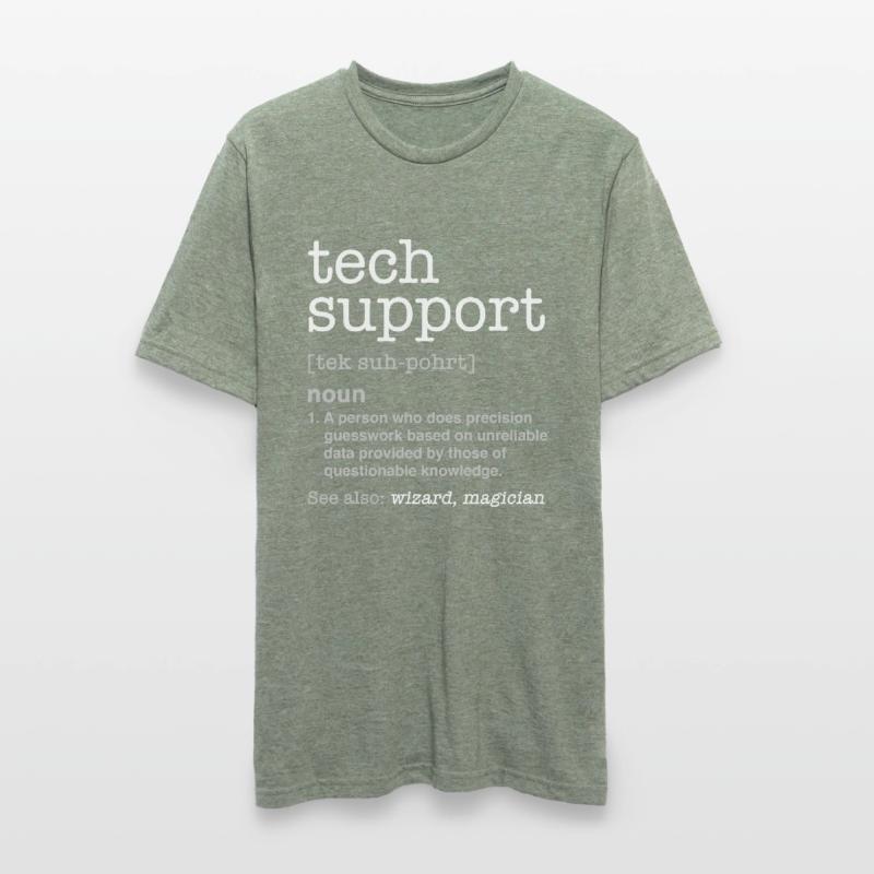 TECH SUPPORT - Nerd programmer funny gift Unisex Polycotton T-Shirt