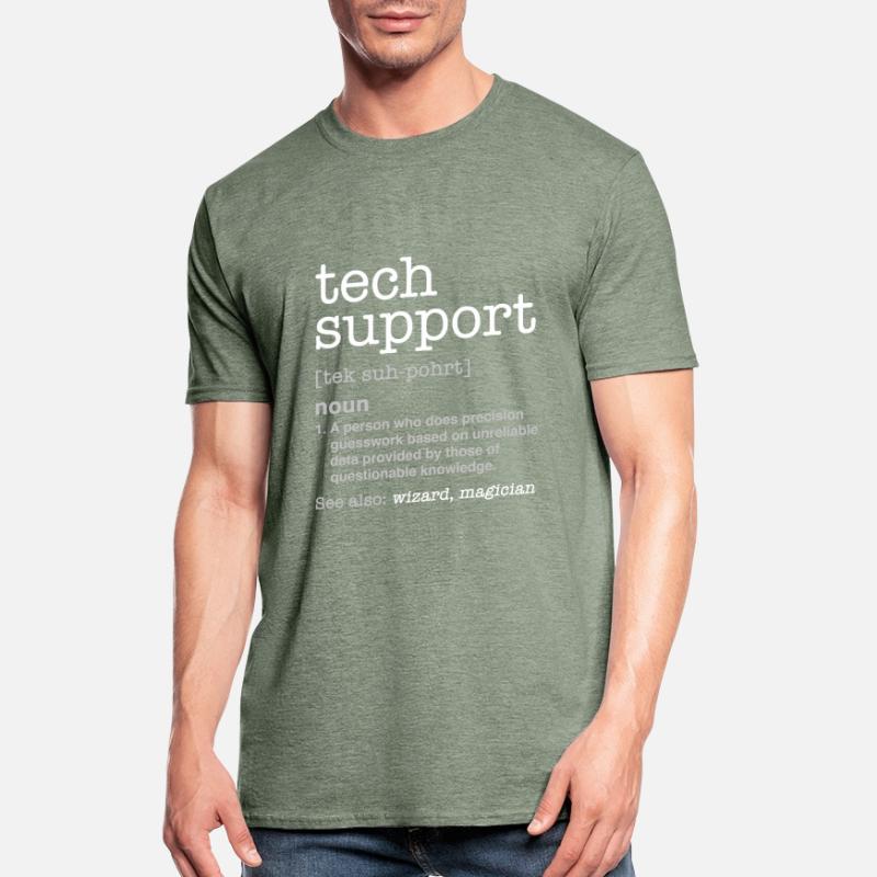 TECH SUPPORT - Nerd programmer funny gift Unisex Polycotton T-Shirt