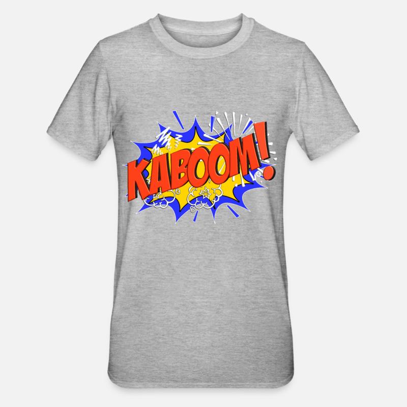 KABOOM Comic KABOOM ! - T-shirt polycoton Unisexe - gris chiné