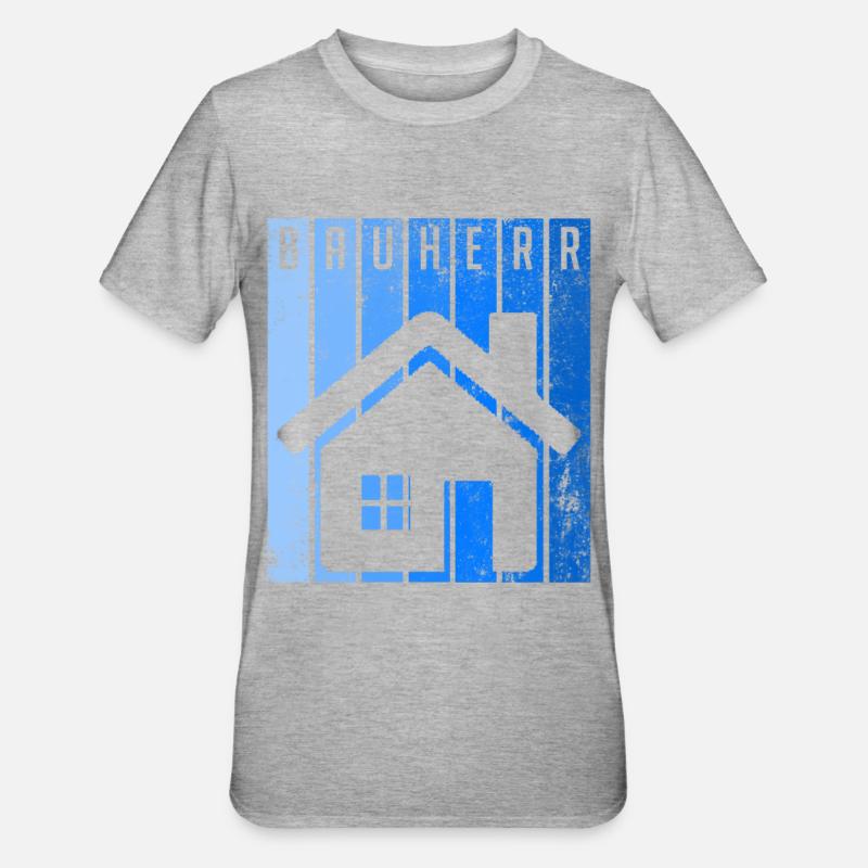 Client Construction Manager - Unisex Polycotton T-Shirt - heather grey