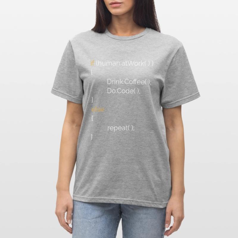 Programmierer Informatiker Kaffee Geschenk C# Java Unisex Polycotton T-Shirt