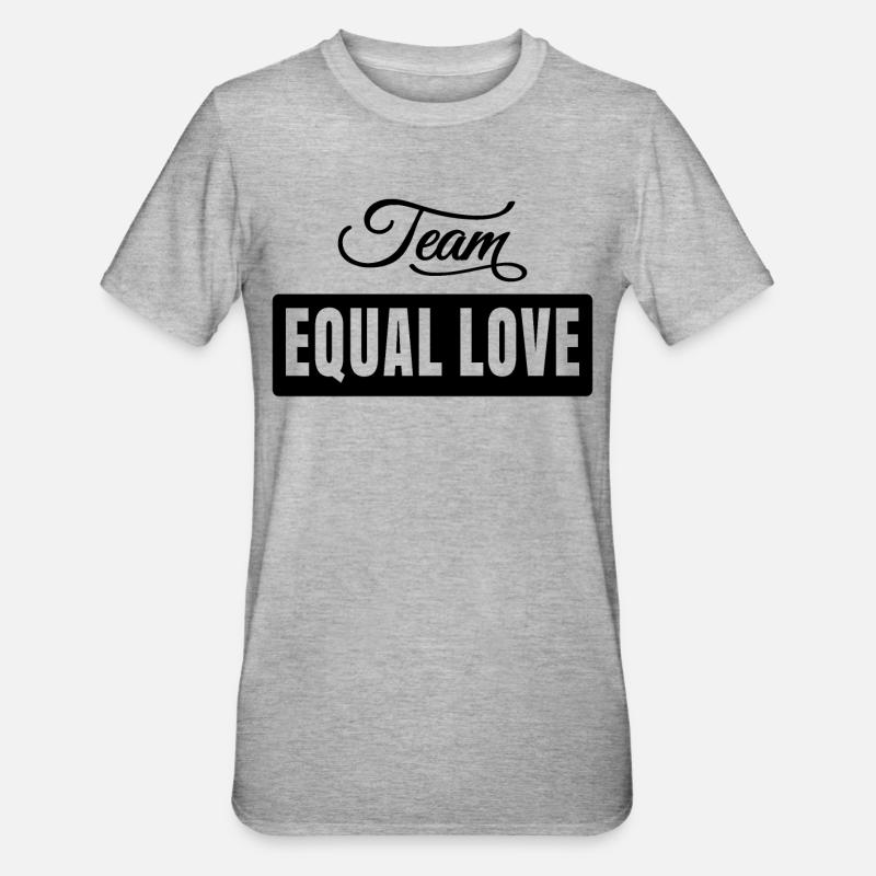 Équipe Amour égal - T-shirt polycoton Unisexe - gris chiné