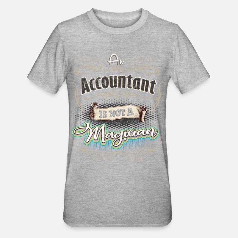 Buchhalter - Unisex Polycotton T-Shirt - Grau meliert