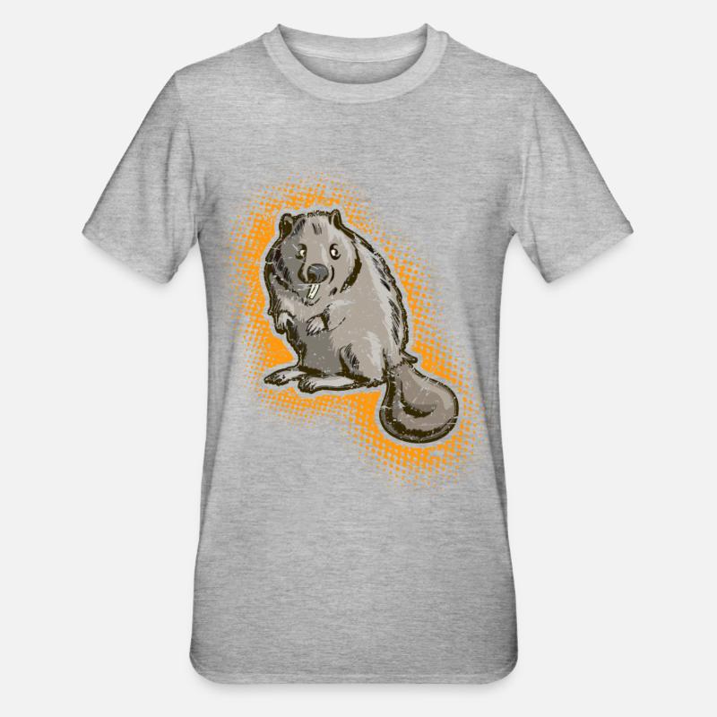 Bieber - Unisex Polycotton T-Shirt - heather grey