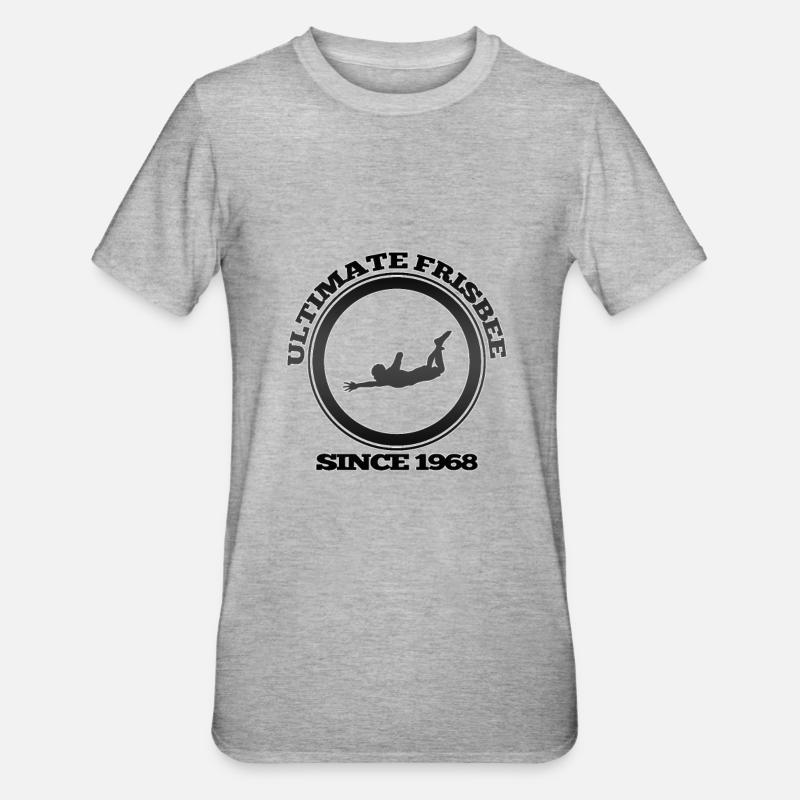 Frisbee - T-shirt polycoton Unisexe - gris chiné