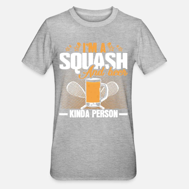 Squash tournoi de squash - T-shirt polycoton Unisexe - gris chiné