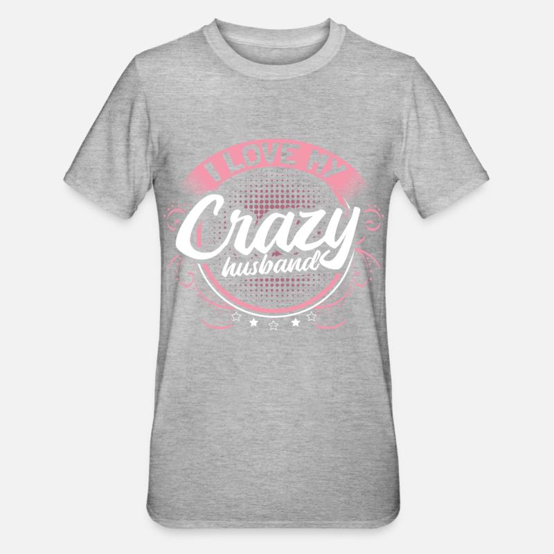 Ehe Ehemann Ehering - Unisex Polycotton T-Shirt - Grau meliert