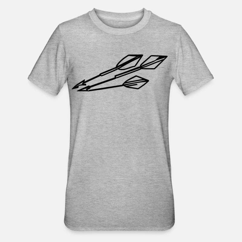 Flèches de tir à l’arc - T-shirt polycoton Unisexe - gris chiné