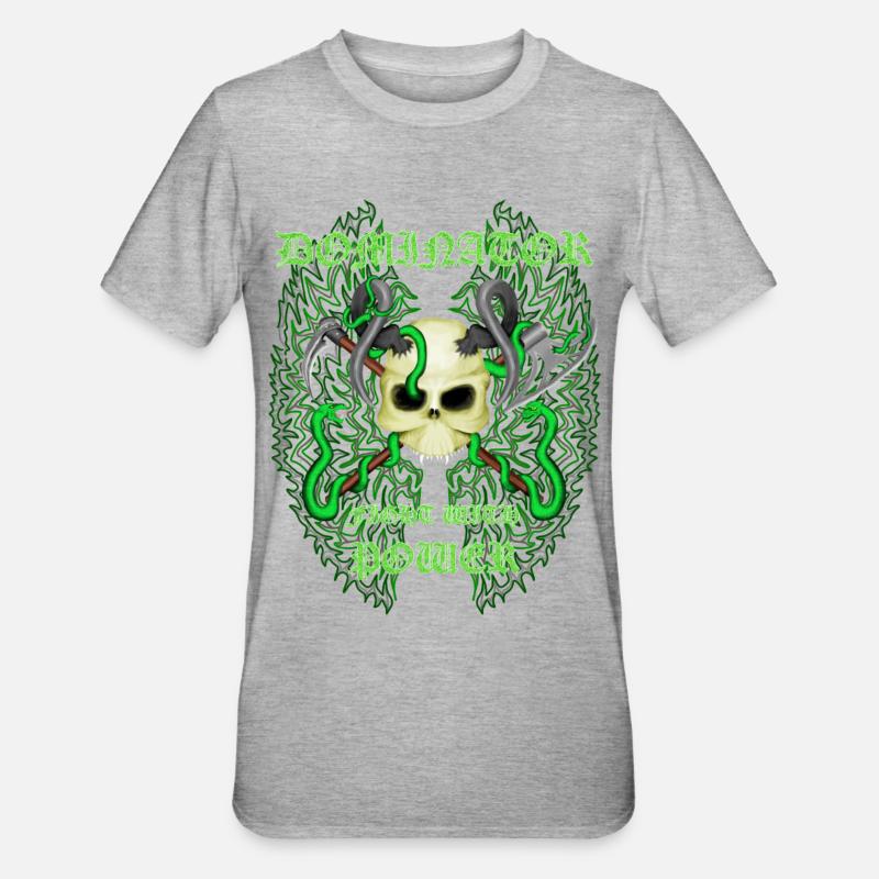 Dominator - Unisex Polycotton T-Shirt - Grau meliert
