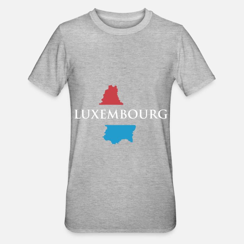 Luxembourg - T-shirt polycoton Unisexe - gris chiné