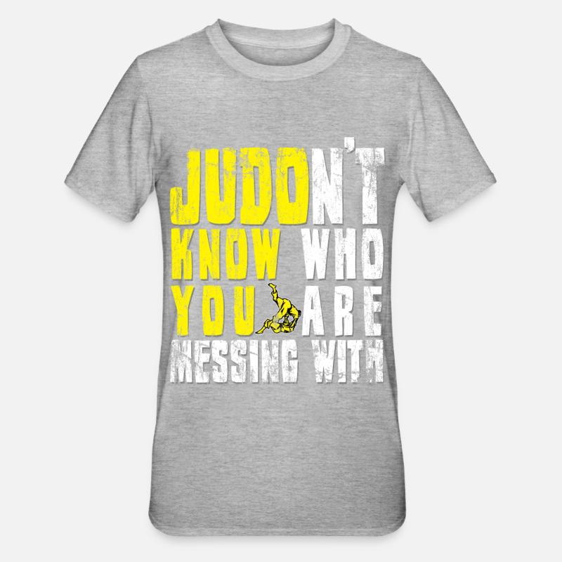 judo - Unisex Polycotton T-Shirt - heather grey