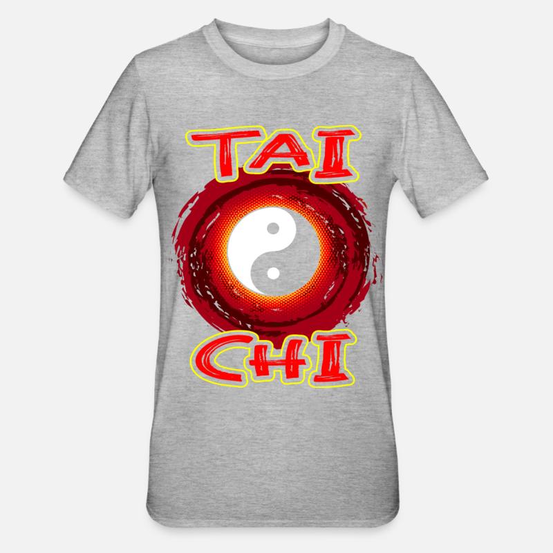 Tai chi - T-shirt polycoton Unisexe - gris chiné